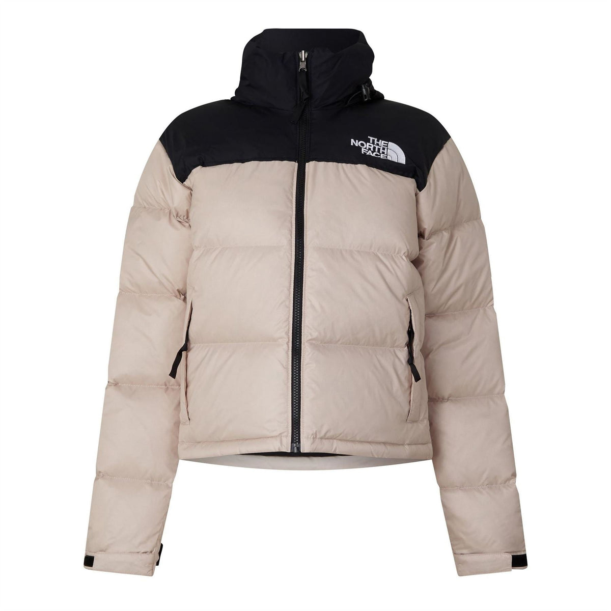 North Face Womens 1996 Retro Nuptse Water Resistant Goose Down Short Puffer Jacket
