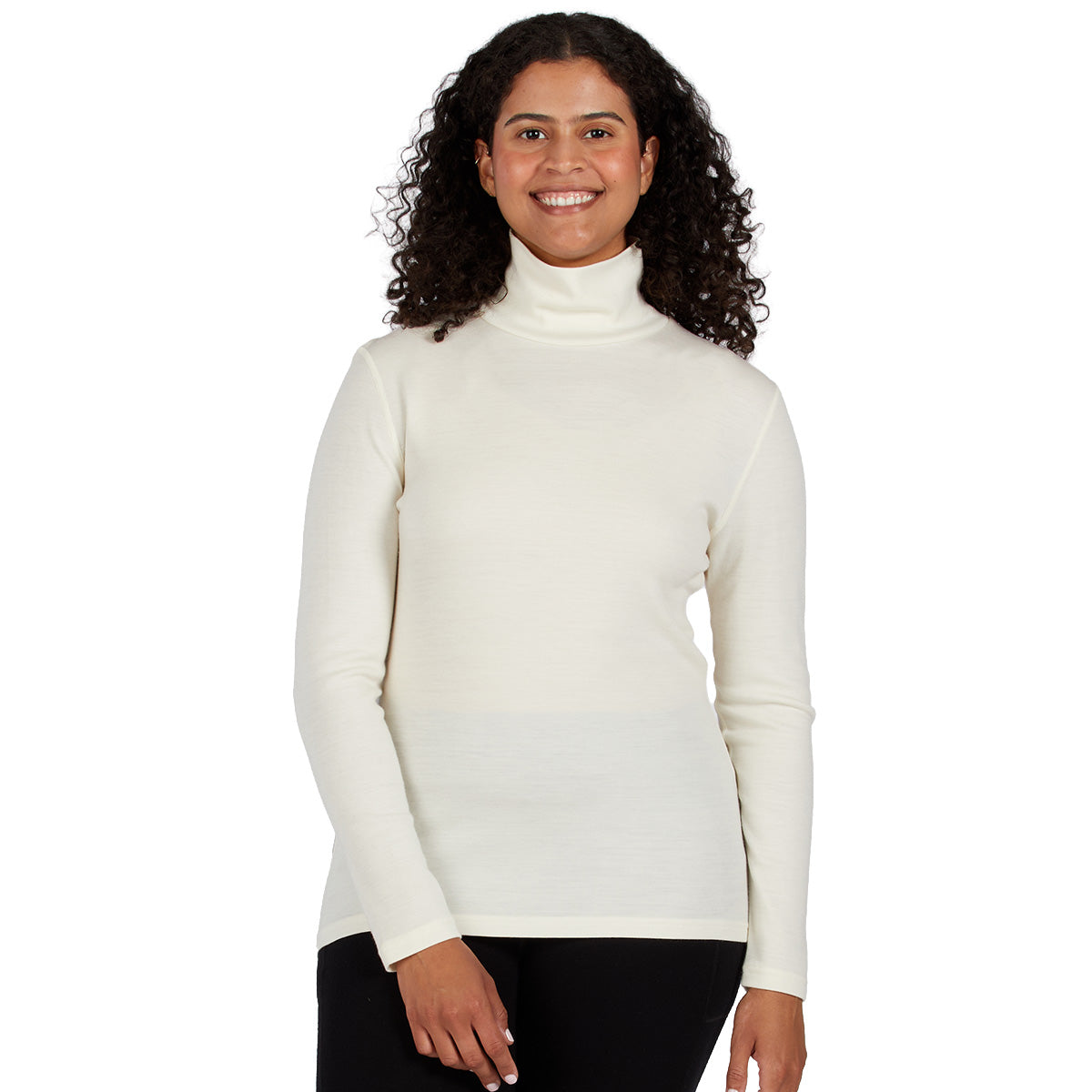 Women's Midweight Merino Wool Turtleneck | 100% Merino Wool