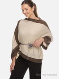 Beige Cashmere Poncho