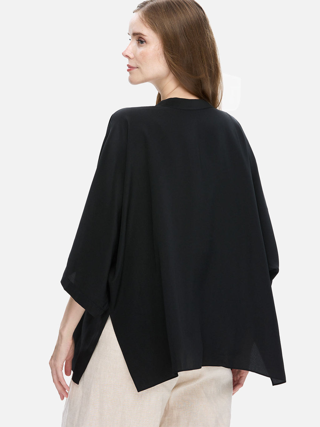 Black Silk Relax Cardigan
