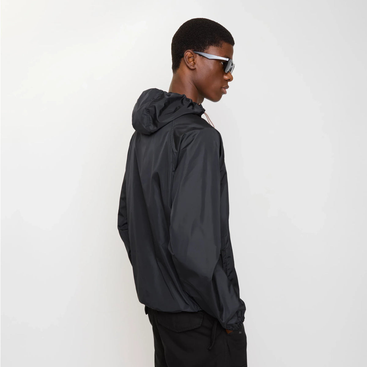 Burberry Nylon Clapton Hooded Jacket in Black