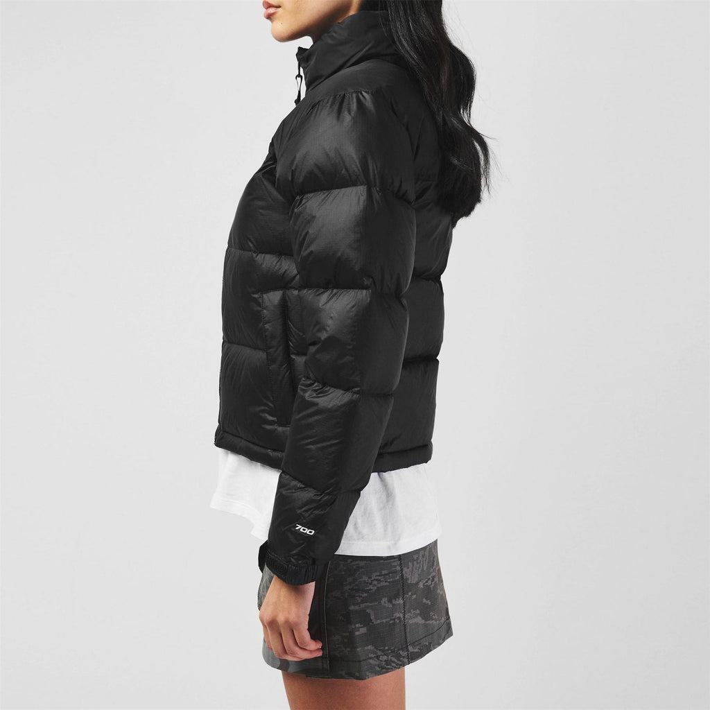 North Face Womens 1996 Retro Nuptse Water Resistant Goose Down Short Puffer Jacket