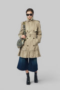 Short Gabardine Tillydrine Trench Coat