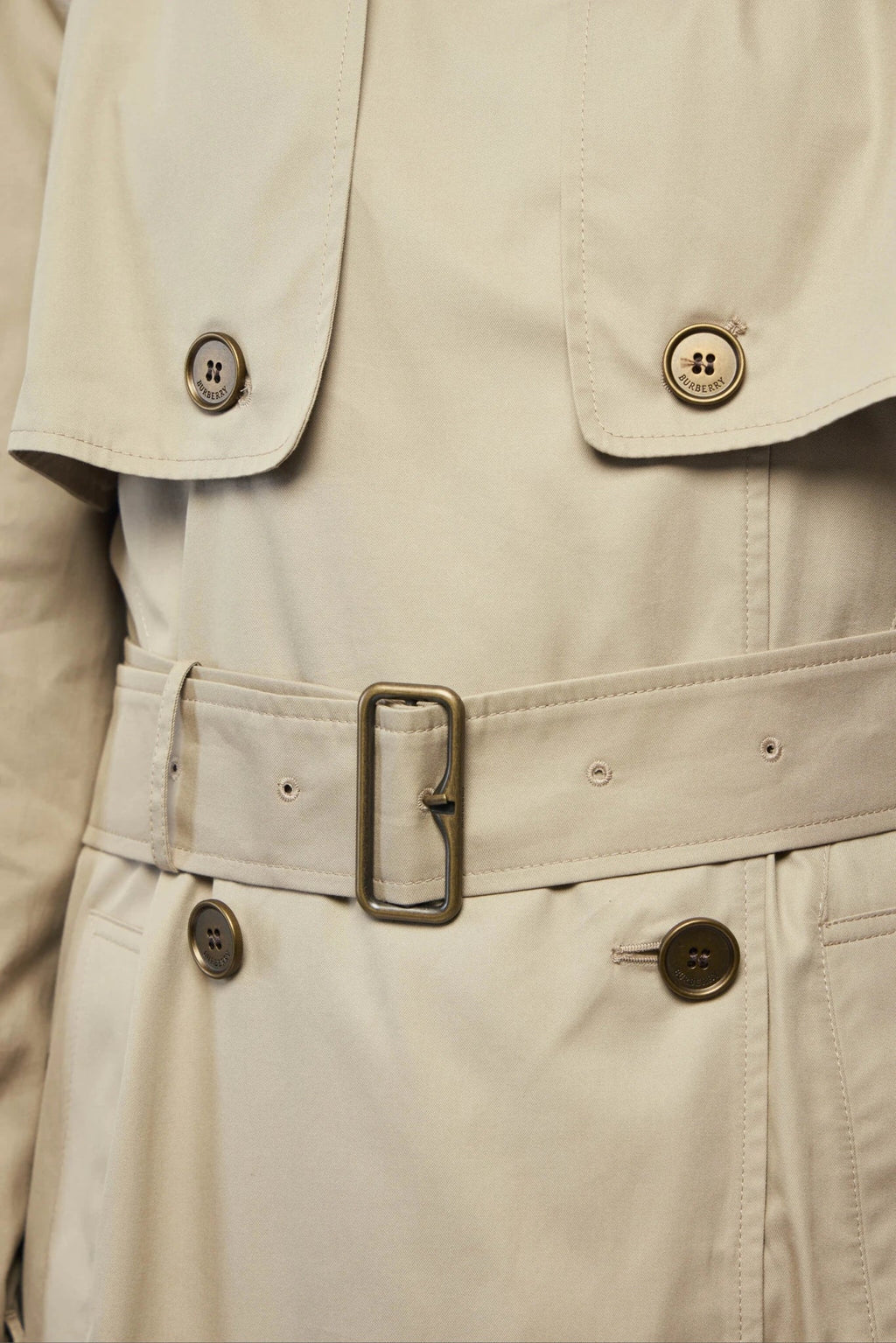 Short Gabardine Tillydrine Trench Coat