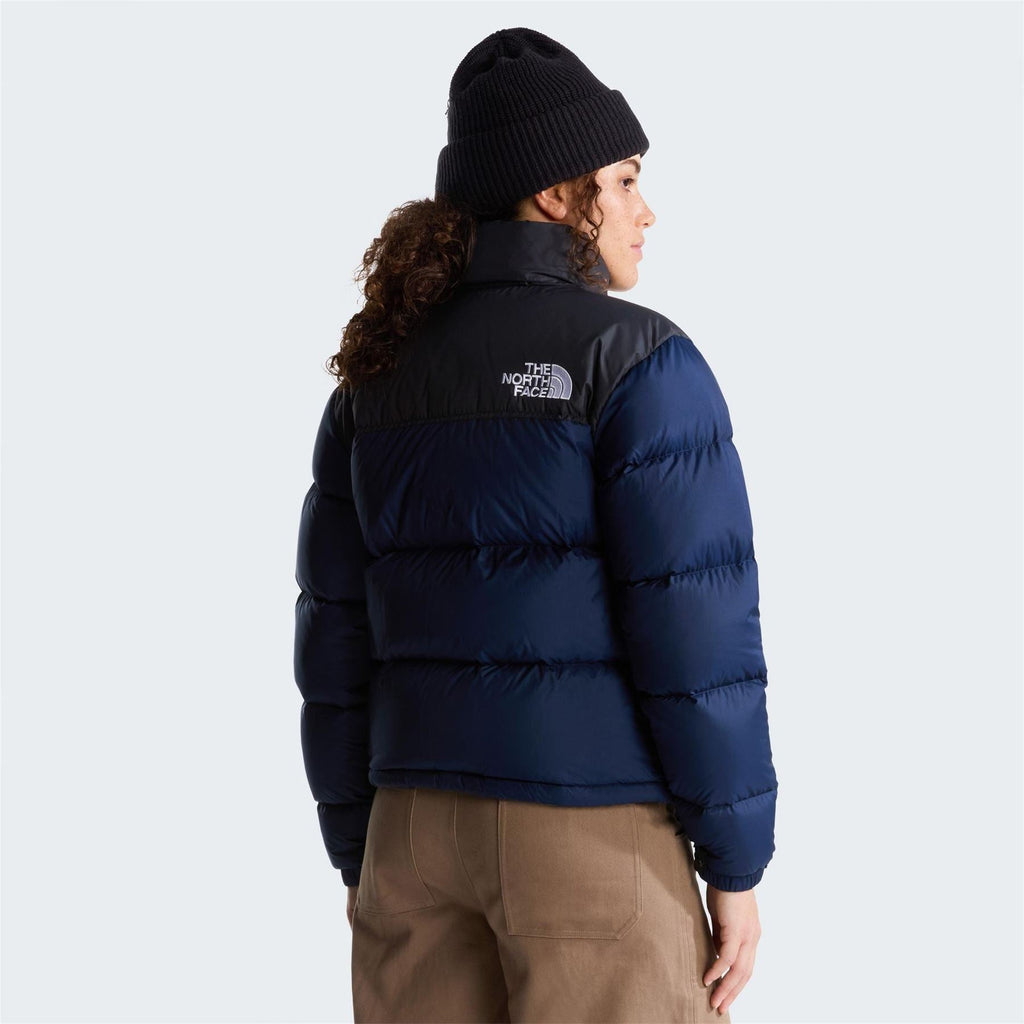 North Face Womens 1996 Retro Nuptse Water Resistant Goose Down Short Puffer Jacket