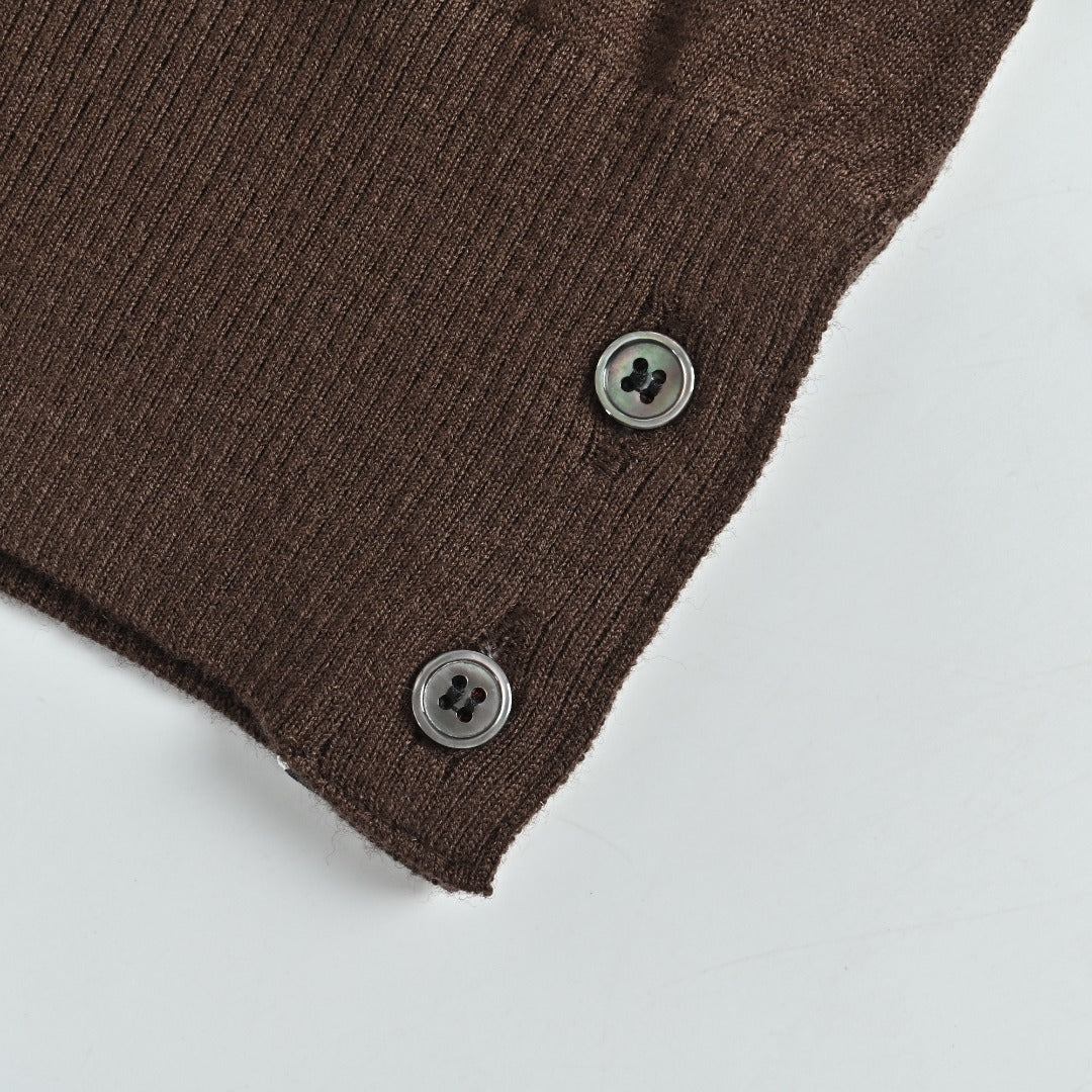 Thom Browne TB 26FW 4-Bar Superfine Wool Cardigan